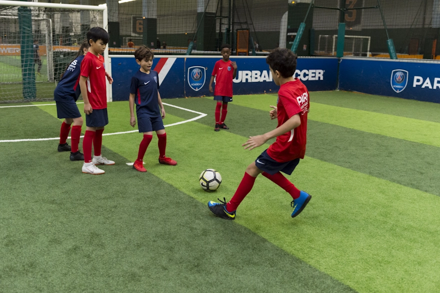 PSG Academy players in action